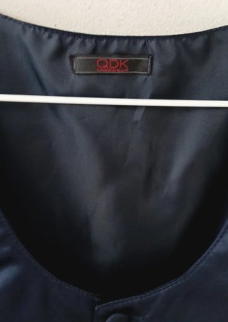 Gilet panciotto uomo, tg S, velluto, blu navy