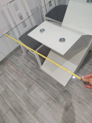 Mesa Comedor Cristal y Madera