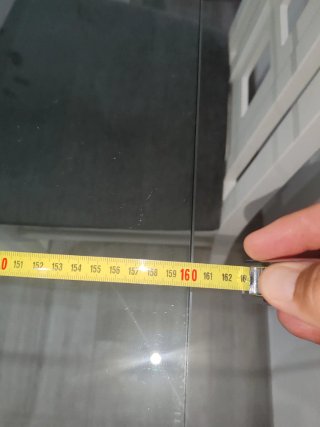 Mesa Comedor Cristal y Madera