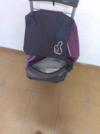 Carrito de la compra plegable.