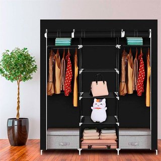 Armario Tela Negro 170x150x45cm NUEVO