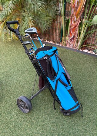 Bolsa de golf Inesis con palos