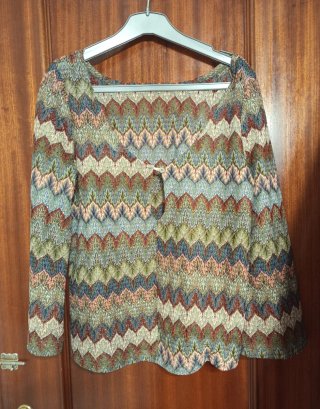 Blusa étnica multicolor