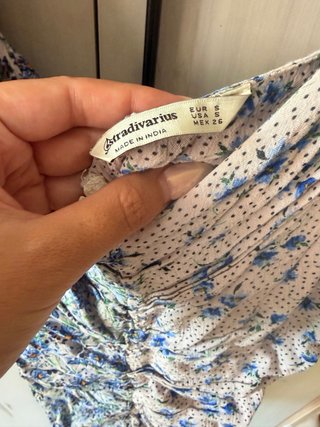 Vestido corto estampado Stradivarius Talla S