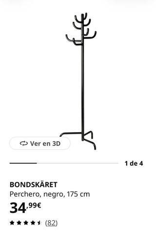Perchero Ikea BONDS SKÄRET Negro