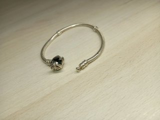 Pulsera Pandora niña Cierre de Rosa + Charm