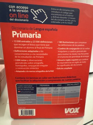Diccionario Primaria lengua española