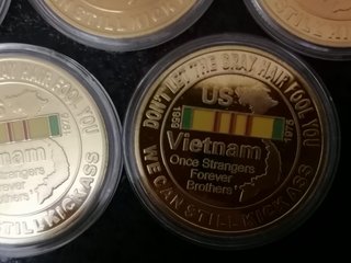 Monedas Conmemorativas Guerra Vietnam Navy