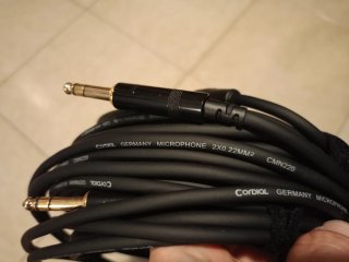 Lote de cables Cordial XLR a Jack TRS