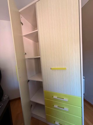 Armario blanco y verde Armario de Muebles Sayez
