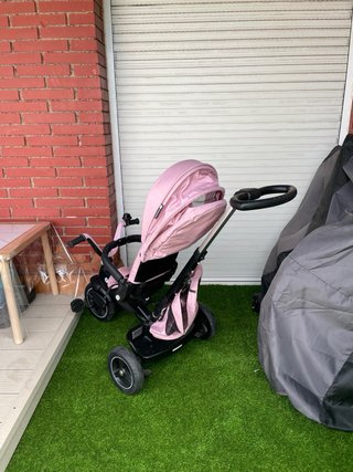 Triciclo Kinderkraft EASYTWIST modular rosa