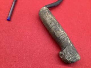 Antiguo garabato de segar forja siglo XIX