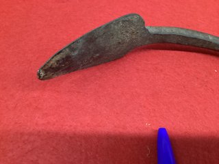 Antiguo garabato de segar forja siglo XIX