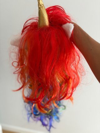Peluca unicornio multicolor