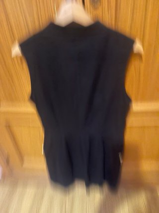 Vestido azul marino sin mangas