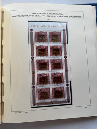 Álbum Sellos Alemania BRD 1972/83 Nuevos** 77 PAG