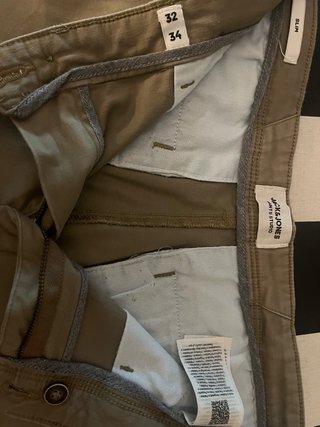 Pantalones Jack & Jones Slim Beige/Verde Talla M