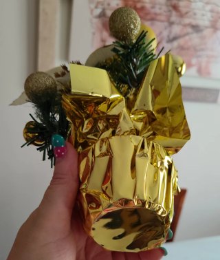 Adorno árbol Navidad 28x16 cm