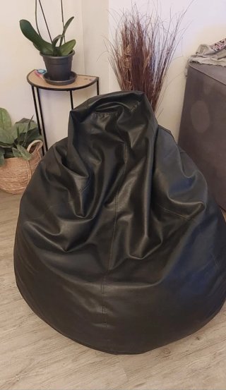 Puff Polipiel Negro