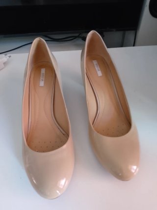 Zapatos Geox Beige Tacón