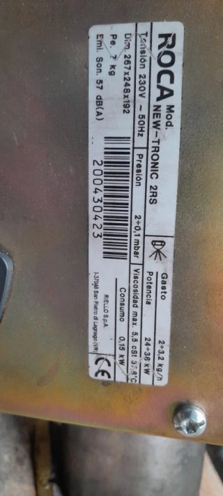 Quemador Caldera Roca New-Tronic