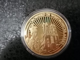 Moneda Jubileo Platino Reina Isabel II