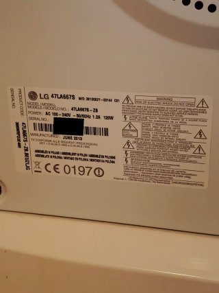 TV LG 47LA667S Piezas