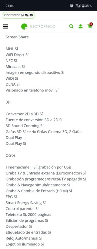 TV LG 47LA667S Piezas