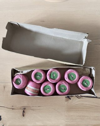 Scatola Vintage Filato Ricamo Cecchini GBC