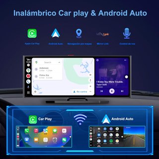 Pantalla 10 Android Auto/Apple CarPlay + Cámara