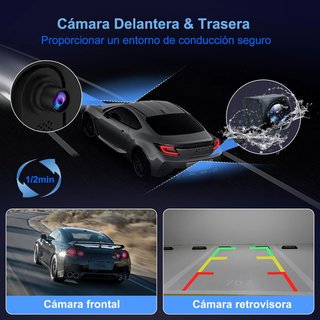 Pantalla 10 Android Auto/Apple CarPlay + Cámara