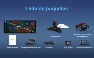 Pantalla 10 Android Auto/Apple CarPlay + Cámara