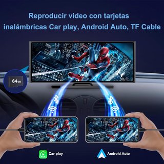 Pantalla 10 Android Auto/Apple CarPlay + Cámara