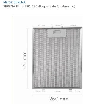 Filtros Campana Serena