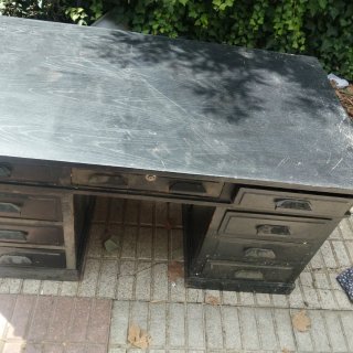 Escritorio Vintage Madera Negro