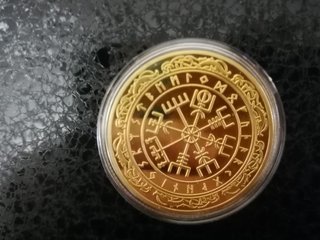 Monedas Vikingas Runas Vegvisir