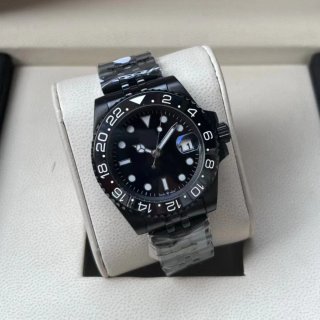 Reloj Negro y Plateado
