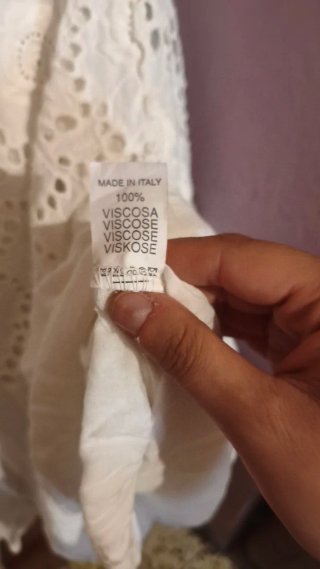 Blusa Ibicenca Blanca Talla Única