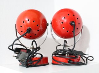 Coppia Lampade Veneta Lumi Space Age arredamento