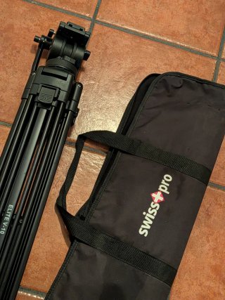 Trípode Swiss Pro Elite V 10 + Funda