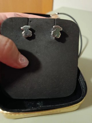 Conjunto Tous Oso Collar y Pendientes