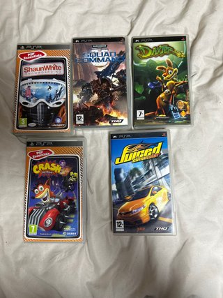 Lote 5 Juegos PSP: Shaun White, Warhammer, jak, Cr