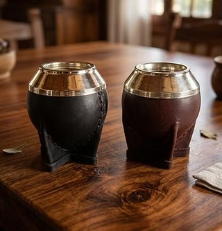 Set de mate, bombilla y matera