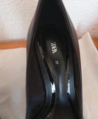 Zapatos de piel Zara Talla 37 Negros