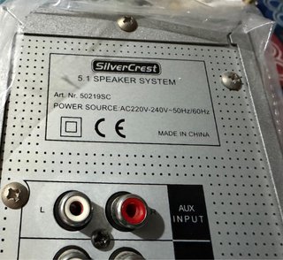 SilverCrest 5.1 Sistema Altavoces Gris/Plata