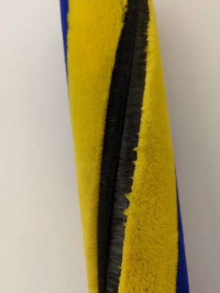 Rullo morbido giallo e blu