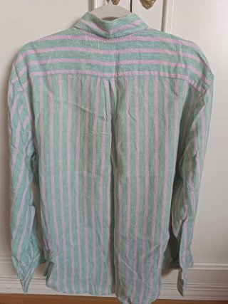 Camisa Pedro del Hierro. Rayas Verde/Rosa