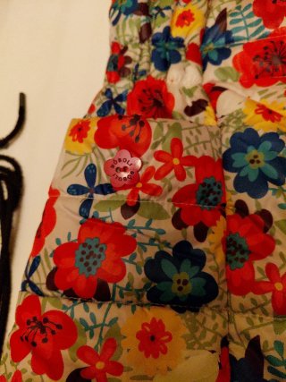 Anorak niña estampado floral