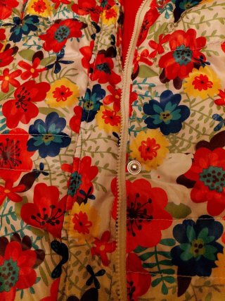 Anorak niña estampado floral