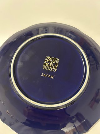Plato decorativo japonés pavos reales
